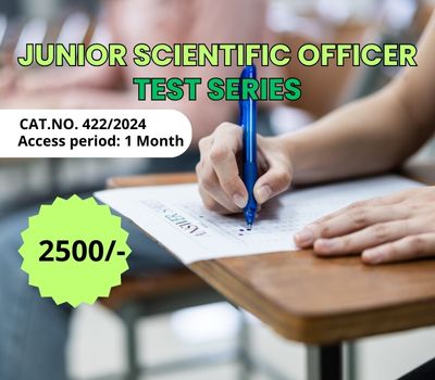 JUNIOR SCIENTIFIC OFFICER TEST SERIES
